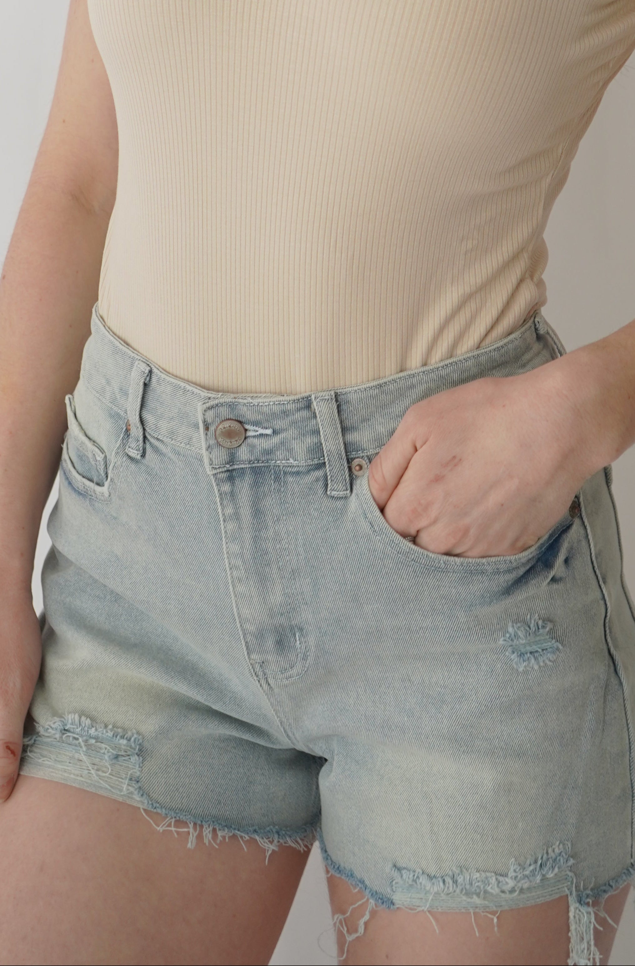 Light Blue Jean Shorts