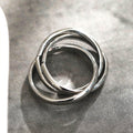 Triple Banded Interconnected Stack Ring