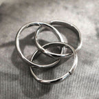 Triple Banded Interconnected Stack Ring