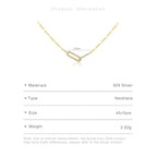 Modern Sterling Silver Link Necklace