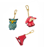 Whimsy Luxe Leather Key Rings Collection | 18K Gold Infused Collectable Characters