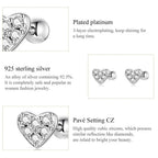 925 Sterling Silver Star And Butterfly Stud Earrings - Delicate And Fine Jewelry