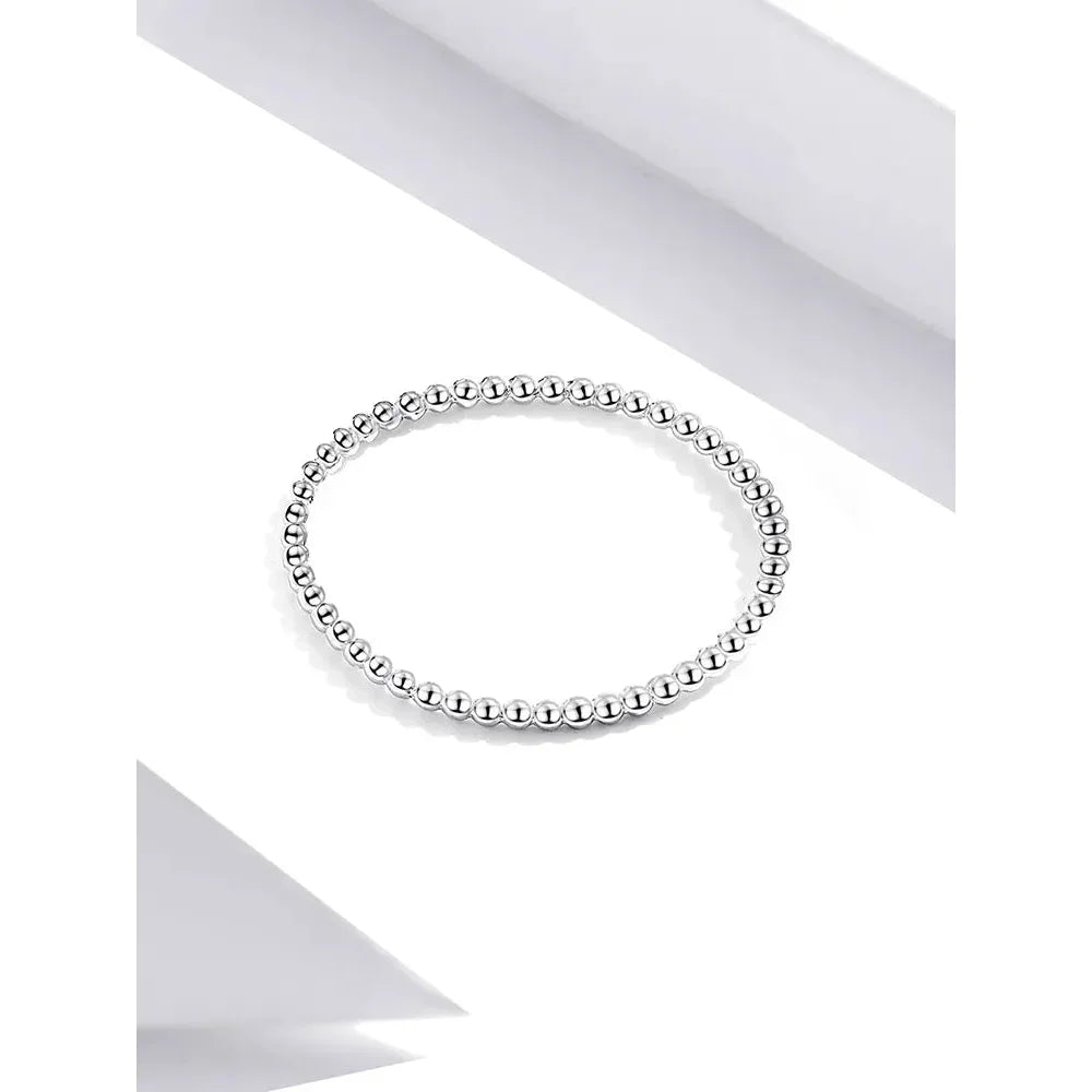 Sterling Silver Braided Twisted Eternity Band Stackable Ring