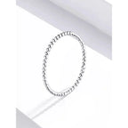 Sterling Silver Braided Twisted Eternity Band Stackable Ring