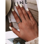 Sterling Silver Braided Twisted Eternity Band Stackable Ring