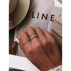 Sterling Silver Braided Twisted Eternity Band Stackable Ring