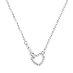 Infinity Love Sterling Silver Heart Pendant Necklace