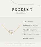 Modern Sterling Silver Link Necklace