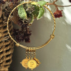 Gold Ornate Alphabet Letter Charms (A–Z) for Necklaces & Bracelets