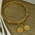 Gold Ornate Alphabet Letter Charms (A–Z) for Necklaces & Bracelets