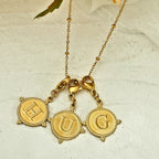Gold Ornate Alphabet Letter Charms (A–Z) for Necklaces & Bracelets
