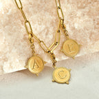 Gold Ornate Alphabet Letter Charms (A–Z) for Necklaces & Bracelets