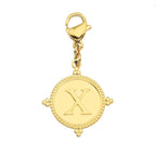 Gold Ornate Alphabet Letter Charms (A–Z) for Necklaces & Bracelets