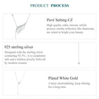 Angelic Elegance: Sterling Silver Angel Wing Necklace