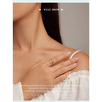 925 Sterling Silver Minimal Heart Band Ring