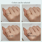 925 Sterling Silver Minimal Heart Band Ring