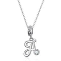 Classic 925 Sterling Silver Initial Necklace