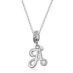Classic 925 Sterling Silver Initial Necklace