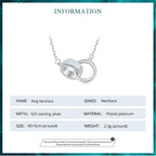 Connected Hearts: Sterling Silver Star/Heart/Cat Pendant Necklace