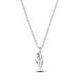 Delicate Tulip Sterling Silver Pendant Necklace