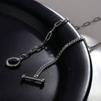T-Bar Silver Necklace