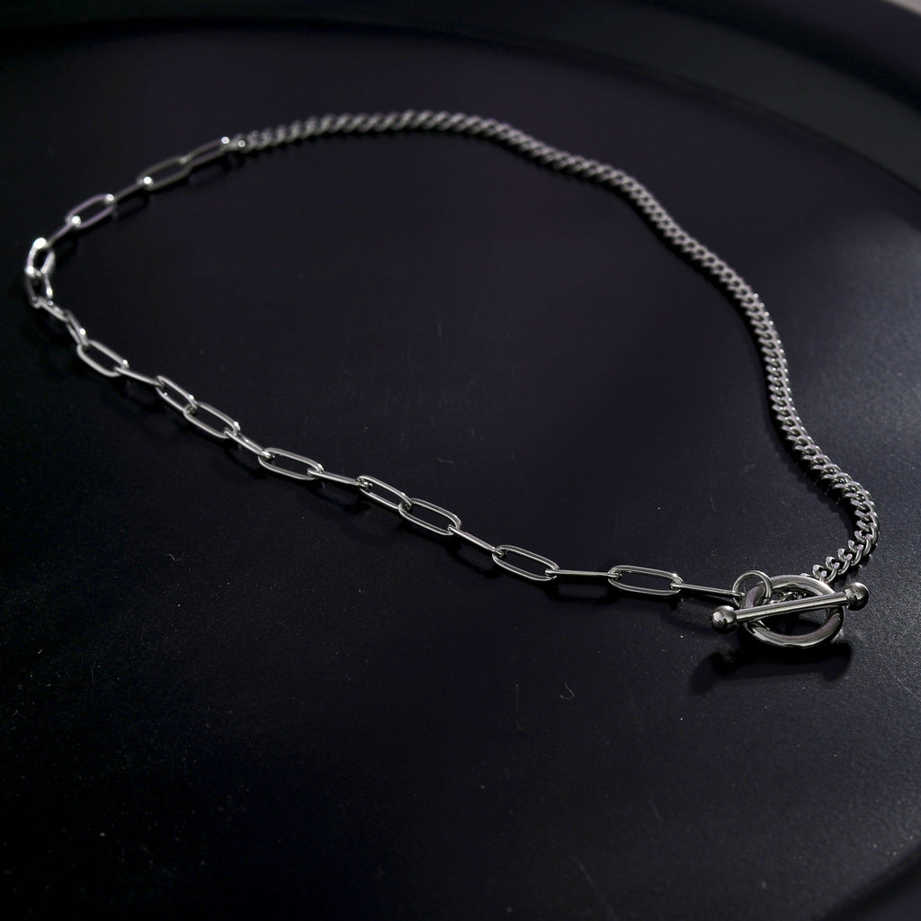 T-Bar Silver Necklace