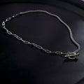 T-Bar Silver Necklace