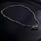 T-Bar Silver Necklace