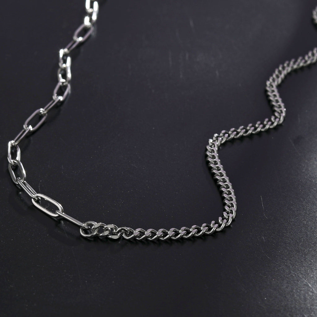 T-Bar Silver Necklace