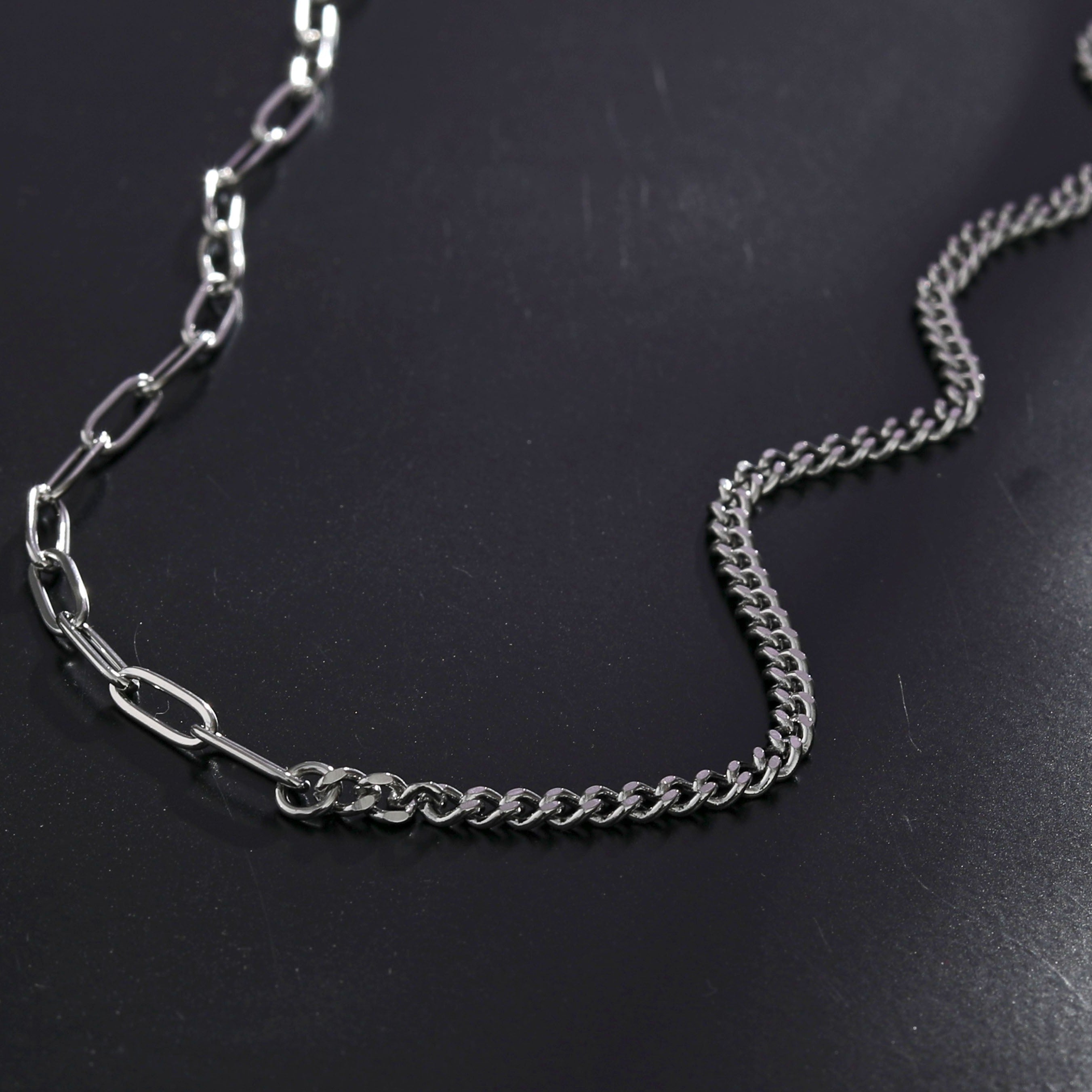 T-Bar Silver Necklace
