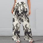 Smokey Strappy Wide Leg Pants with Pockets