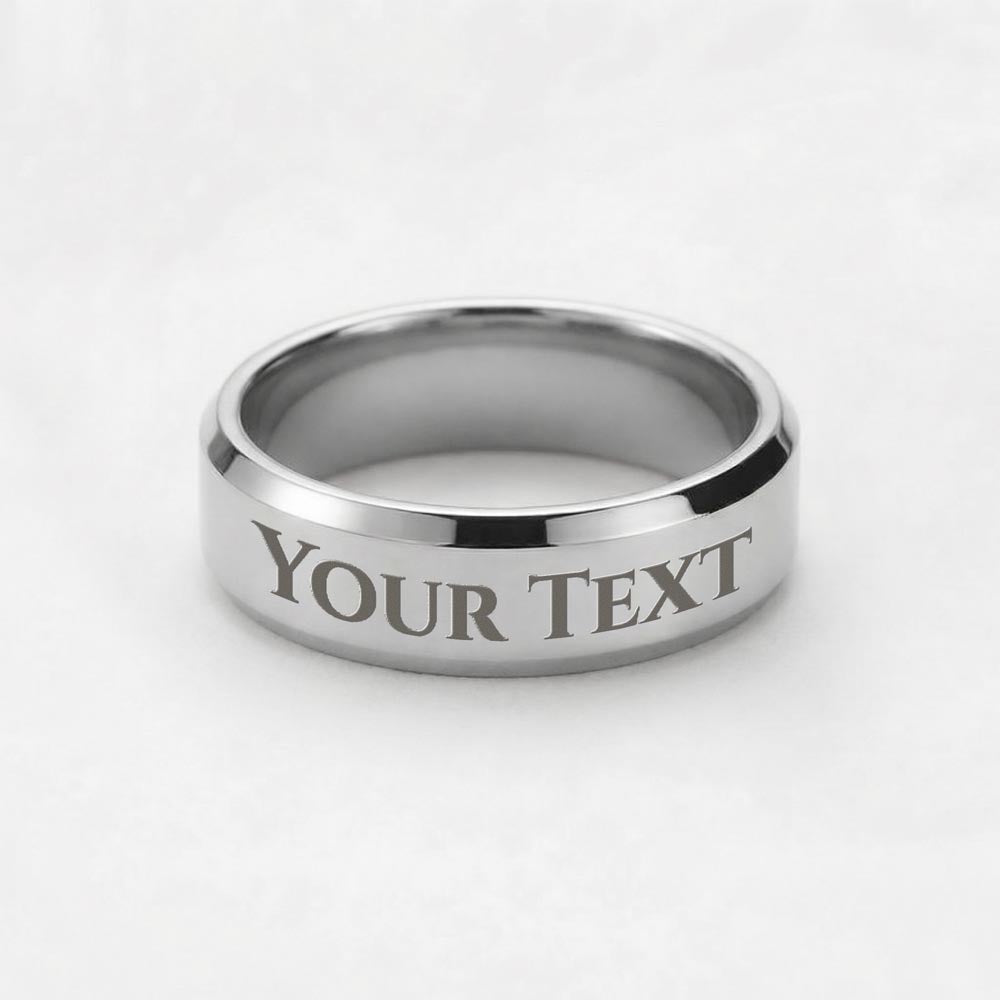 Father's Day Gift - Engraved Men's Ring