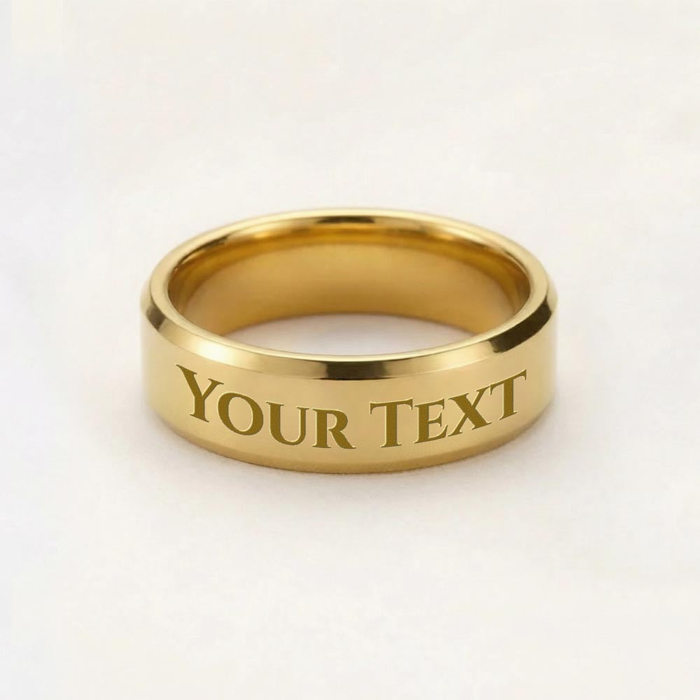 Father's Day Gift - Engraved Men's Ring