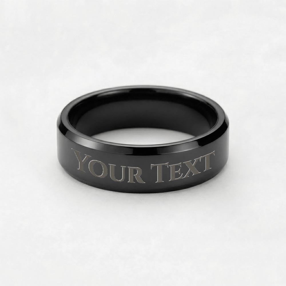 Father's Day Gift - Engraved Men's Ring