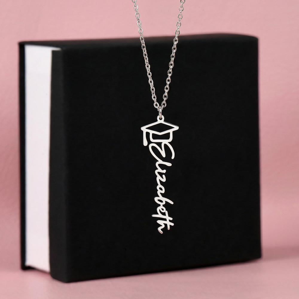 Graduation Name Necklace