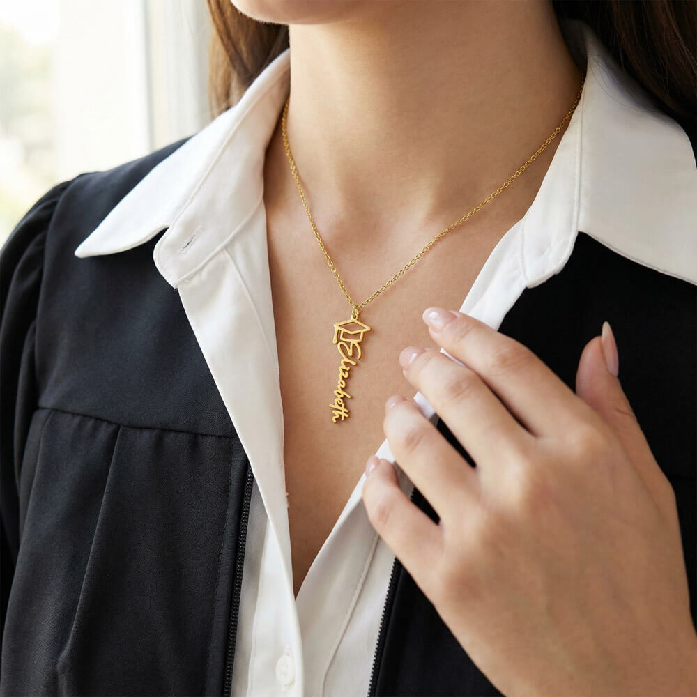 Graduation Name Necklace