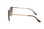 Round Brown Gradient Sunglasses