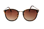 Round Brown Gradient Sunglasses