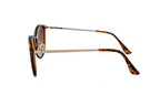Round Brown Gradient Sunglasses