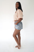Popsicle Shirt - Orange Striped