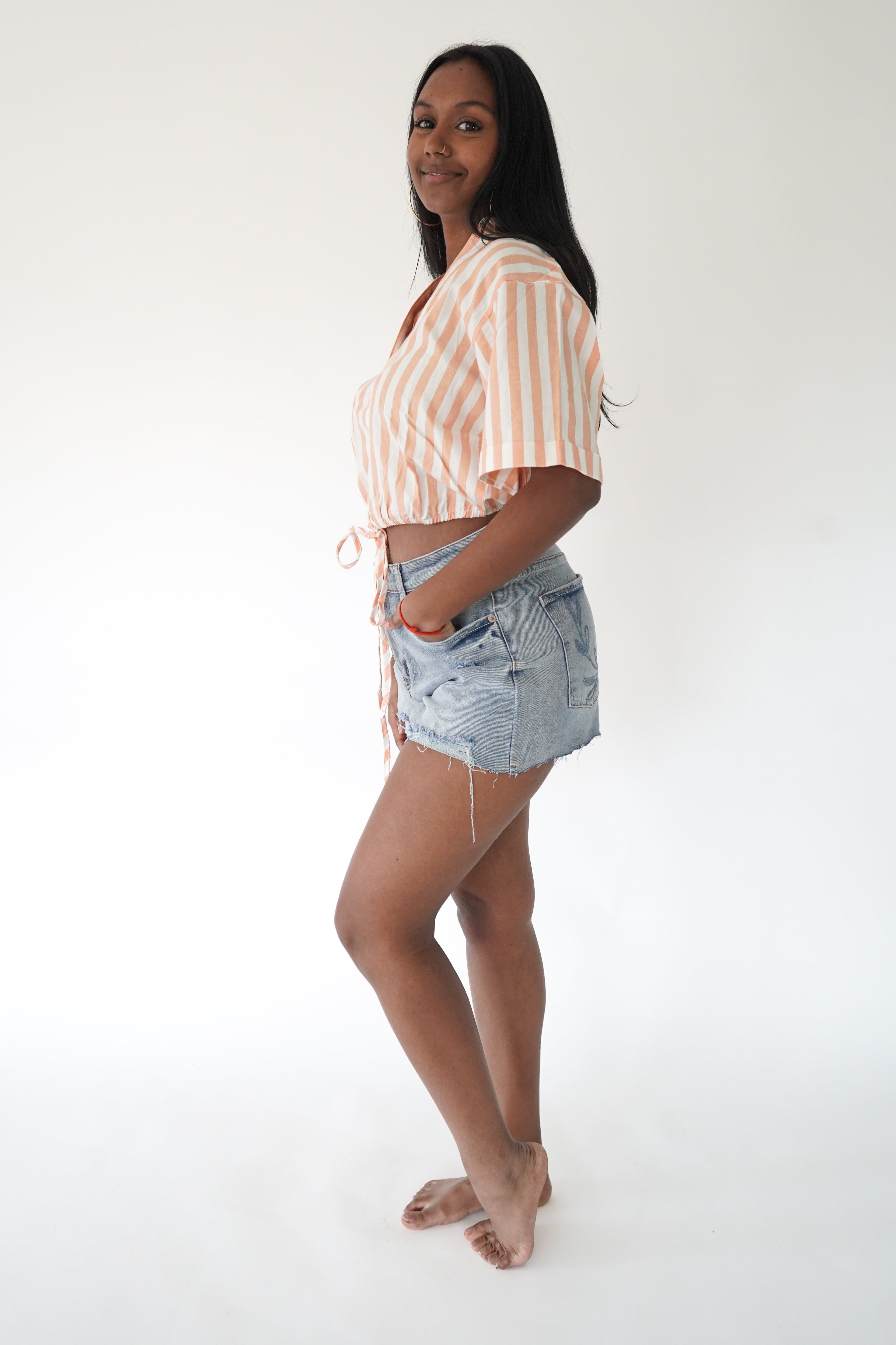 Popsicle Shirt - Orange Striped
