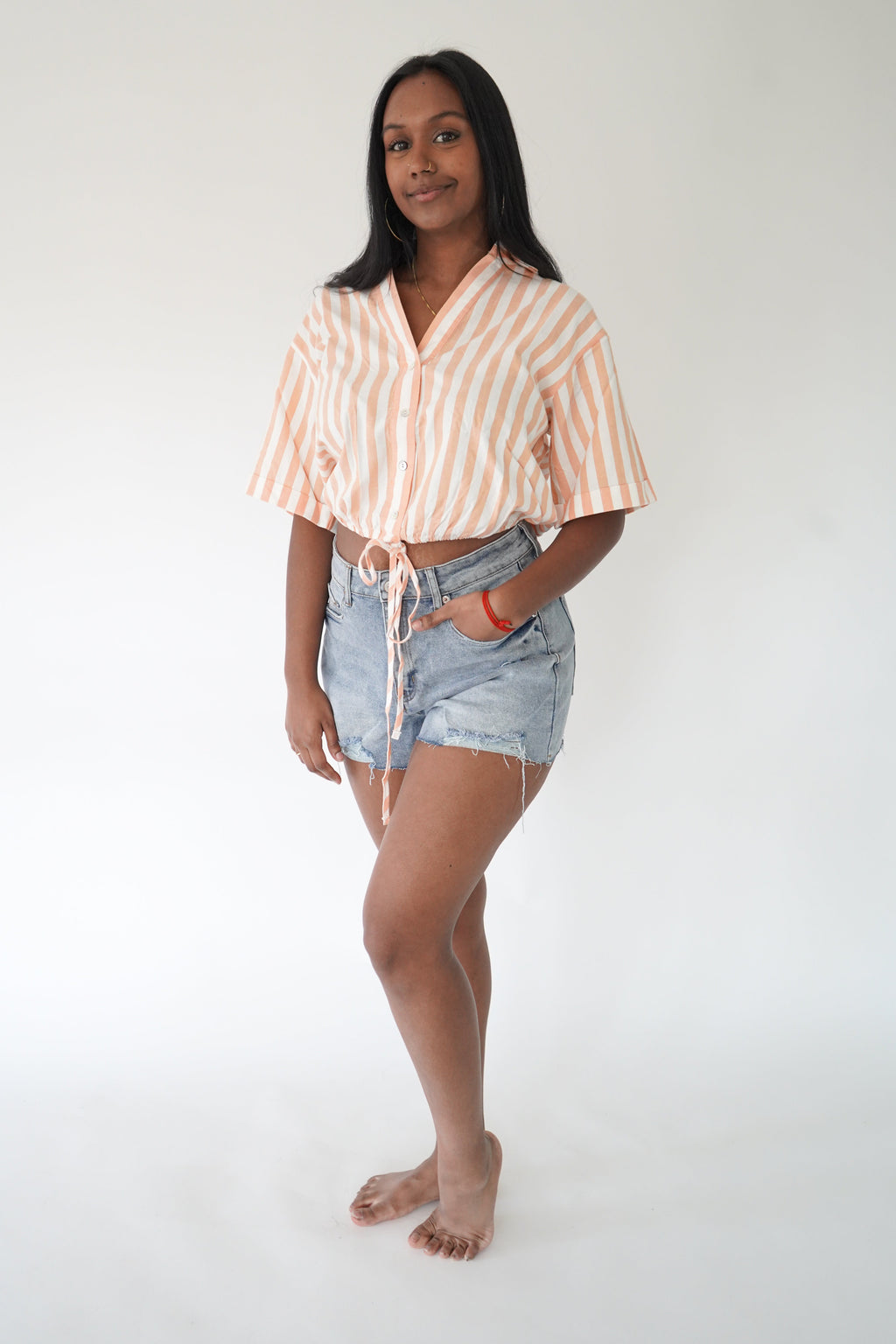 Popsicle Shirt - Orange Striped