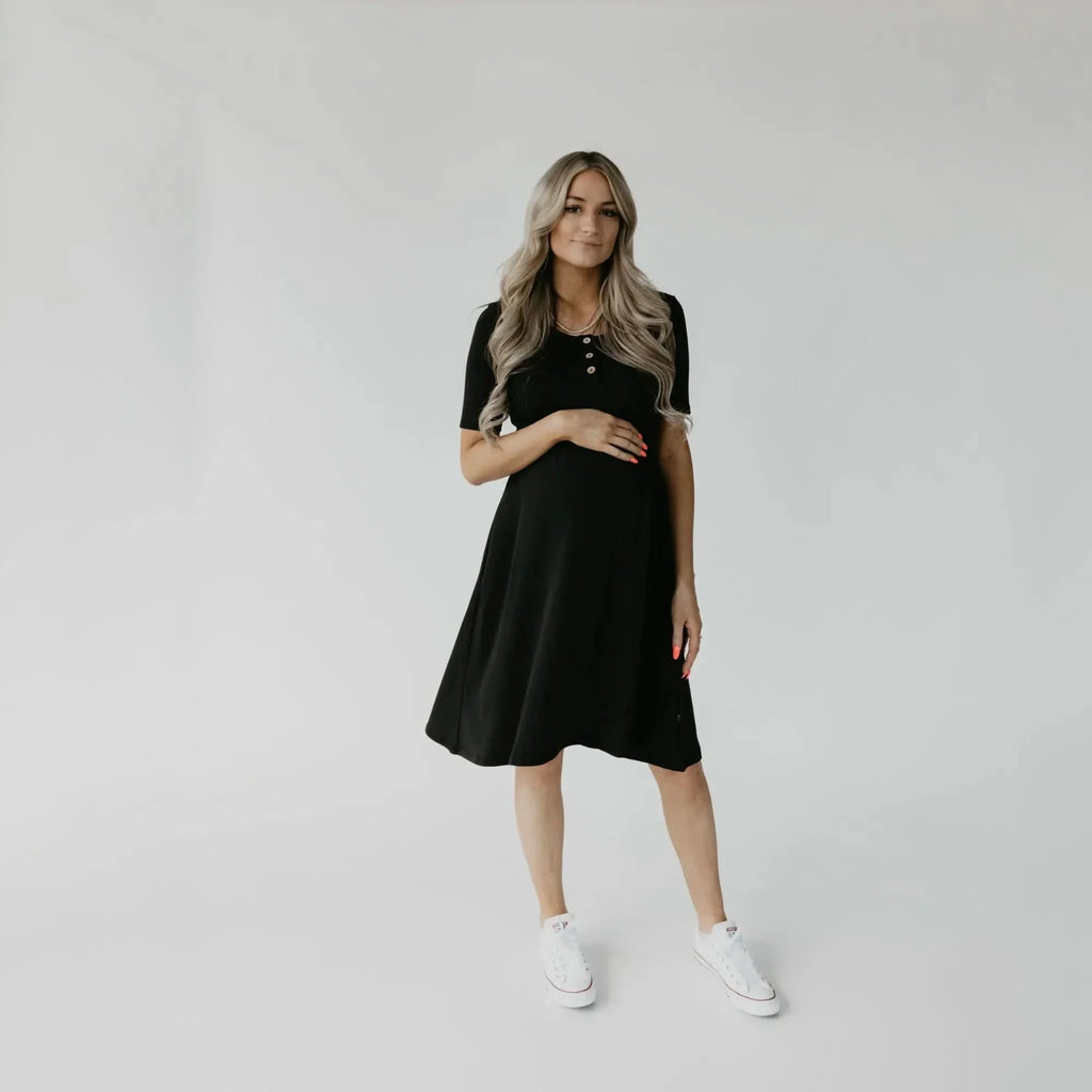 Ladies Bamboo Esme Dress | Black