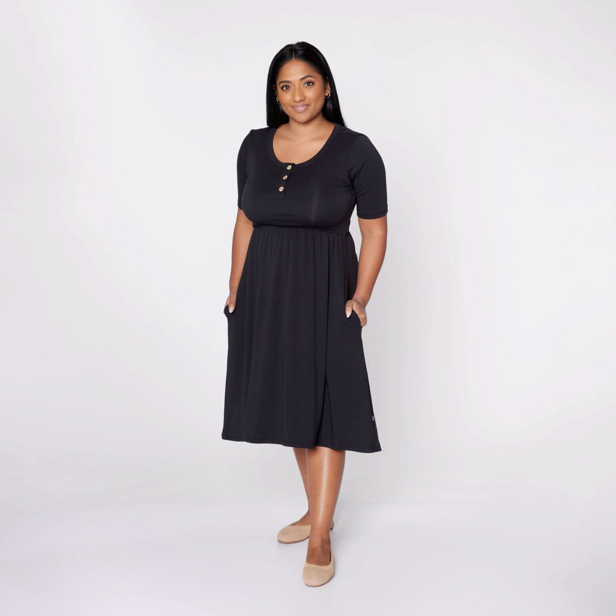 Ladies Bamboo Esme Dress | Black