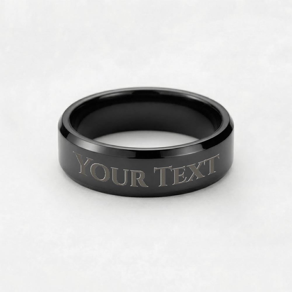 Father's Day Gift - Engraved Men's Ring