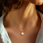 Peach Blossom Pendant Necklace