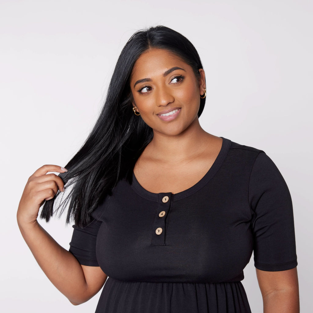 Ladies Bamboo Esme Dress | Black