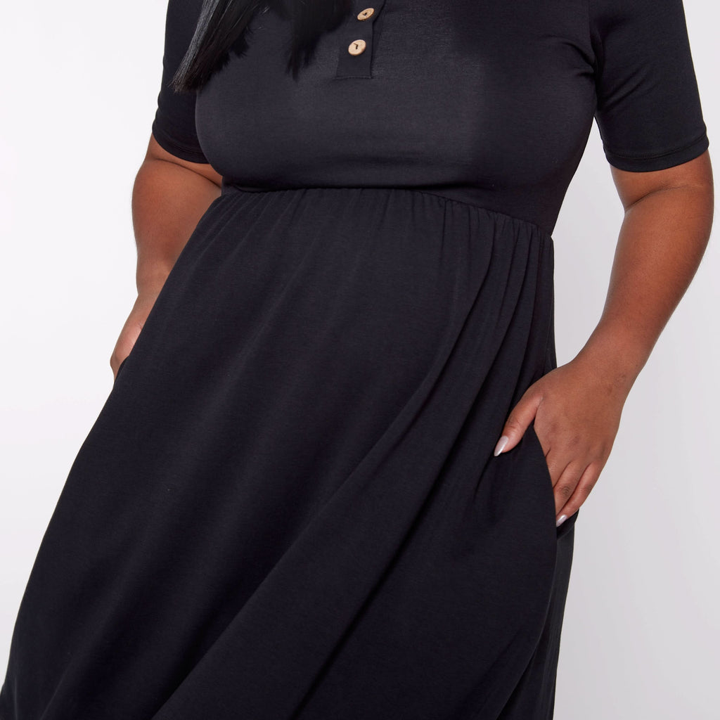 Ladies Bamboo Esme Dress | Black